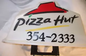 Pizza Hut Car Roof Lighted Topper Delivery Sign Window Mount " Lights" - Picture 1 of 12