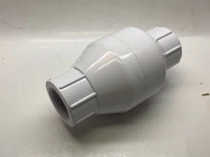 LEGEND 1" PVC In-Line Check Valve (FNPT x FNPT) - 1/2 lb Stainless Spring - - Picture 1 of 5
