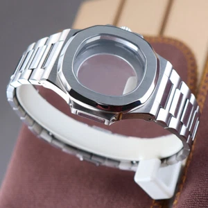 39.5mm Watch Case And Strap PVD electroplating For Seiko Nh35 Nh36 Nh38 Movement - Picture 1 of 22