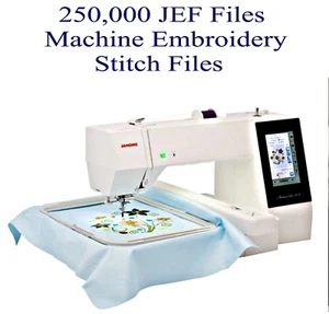 250,000 + JEF ONLY  Machine Embroidery Designs USB - Picture 1 of 1