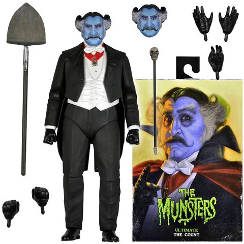 NECA Rob Zombie The Munsters Count Clothed Retro 7" Action Figure Official Stock Cover