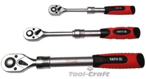 Yato professional heavy duty telescopic ratchet handles 1/4", 3/8", 1/2" - Picture 1 of 1
