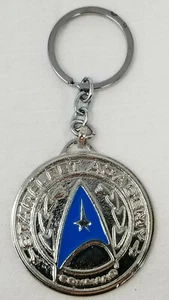 Keychain Star Trek Academy Metal Blue With Insignia - Picture 1 of 3