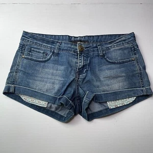 Pantalones Cortos de Vaqueros Tally Weijl Envejecidos Para Mujer Talla 38 Cintura Azul Estilo Informal - Imagen 1 de 12