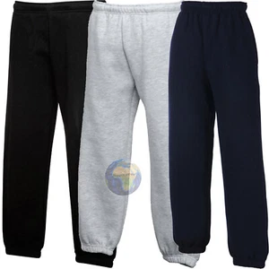 Long Pants Kids Tracksuit School Gym With Pockets Elastic Ankle - Picture 1 of 6