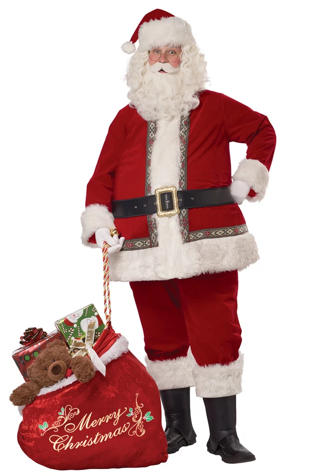 Christmas Deluxe Santa Claus Set Adult Costume - Image 1 of 1