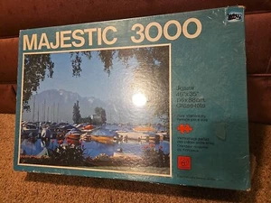 Rompecabezas MAJESTIC 3000 piezas, lago Ginebra Suiza, vintage - Imagen 1 de 7