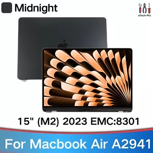 A2941 Display Einheit für MacBook Air A2941 M2 EMC 8301 LCD Display Mitternacht - Bild 1 von 8