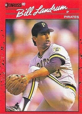 1990 Donruss Baseball Pittsburgh Pirates #668 Bill Landrum - Image 1 of 2