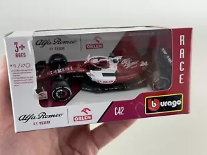 Burago Alfa Romeo C42 #24 Guanyu 1:43 modellismo - Foto 1 di 1