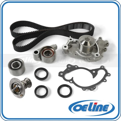Kit de correa de distribución bomba de agua termostato para 01-10 Toyota Camry Highlander Solara Foto 1 de 4