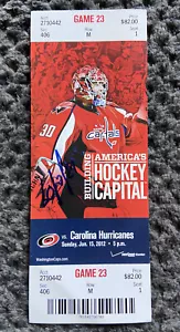 RARE! Dmitry Orlov ROOKIE AUTO SIGNED 1st NHL Goal Capitals Season Ticket Stub - Picture 1 of 3