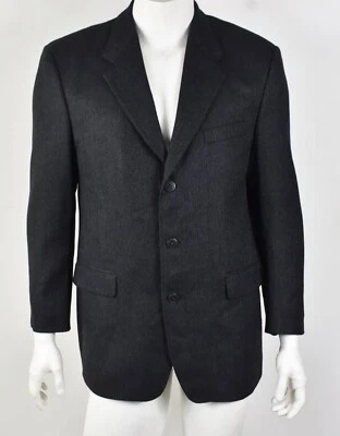 Blazer de lana tweed fieltro gris acero y negro vintage BRANDINI Le Collezioni 42S Foto 1 de 4