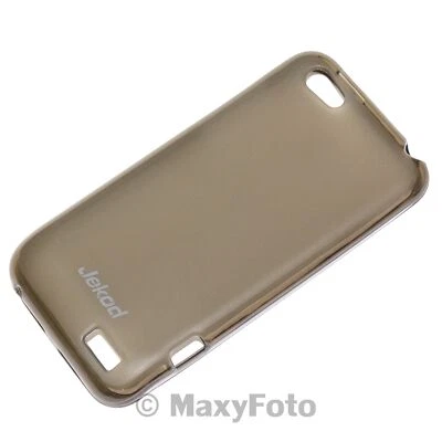 CUSTODIA JEKOD ORIGINALE TPU-CASE COVER IN SILICONE PER HTC ONE V NERA BLACK - Immagine 1 di 4
