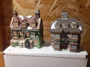 Hallmark Dedlock Arms And Sir John Falstaff Inn Ornaments 1995 1994 - Picture 1 of 5