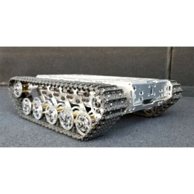 RC Tank Chassis Metal Tracked Robot Chassis Smart Robot Car Shock Absorption tps - Image 1 of 4
