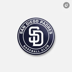 Imán decorativo redondo San Diego Padres MLB | 4"" X 4 - Imagen 1 de 2