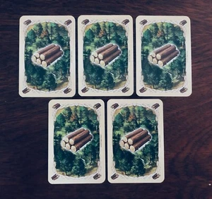 Catan 5-6 Player Extension | 'Lumber' Resource Card x5 | Extra Game Pieces - Picture 1 of 3
