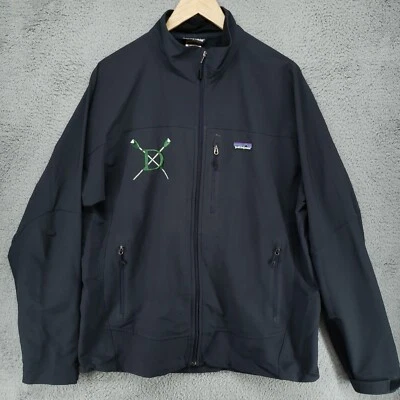 Jaqueta impermeável Patagonia remo casca macia H2no 84285SP11 masculina L linha preta - Imagem 1 de 4