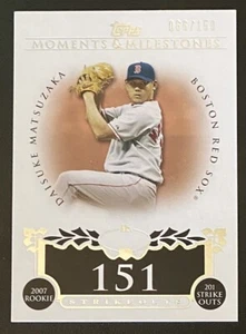 2008 Topps Moments & Milestones /150 DAISUKE MATSUZAKA # 142 Red Sox - Bild 1 von 2