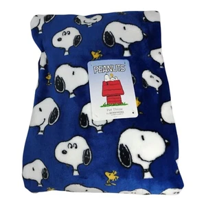 Peanuts Snoopy & Woodstock Pet Throw Blanket 60" X 70" By Berkshire Extra Long - Picture 1 of 8