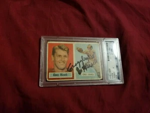 1957 Topps Football #46 Elroy Hirsch PSA ADN tarjeta automática INV#314 Crazylegs inscrito - Imagen 1 de 4