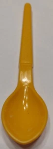 Vintage Gold / Yellow Tupperware Condiment Caddy Baby Hang On Spoon #1208 Rare - Picture 1 of 2