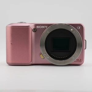 SONY Alpha NEX-3 Digital Mirrorless Camera Pink Japanese Language Only - Picture 1 of 19