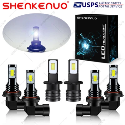 For Mazda Millenia 1995-2002 6X 9005+9006+H3 LED Headlights Fog Light Bulbs HKB - Image 1 of 4