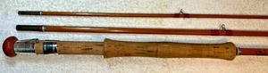 Split Cane Trout Fly Rod GEO PANTON & SON GLASGOW TEMPUS 10’ 6” 3 Piece Vintage - Picture 1 of 13