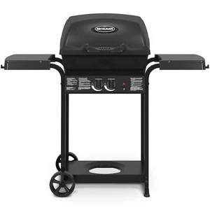 24025BMT, Cast 2-Burner, Liquid Propane Gas Grill, Black - Picture 1 of 12