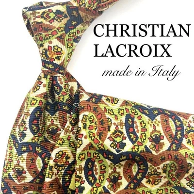 Christian Lacroix Tie Necktie SUITS Mes ALL SILK Designer Multicolor Luxury ck27 - Image 1 of 4