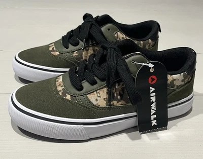ZAPATOS CON CORDONES AIRWALK HUNTINGTON CAMUFLAJE NIÑOS NUEVOS TALLA 4 Foto 1 de 4