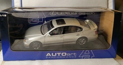 AUTOart 1/18 Diecast Silver Lexus GS 400 Model Car Dealer Promo. - Image 1 of 4