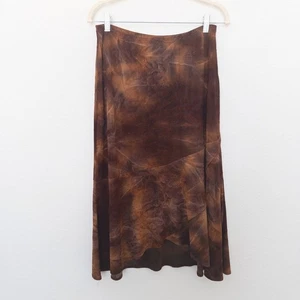 Falda De Colección Y2K Coldwater Creek Para Mujer Talla S Marrón Tie Dye Bruja Capricho Boho - Imagen 1 de 7