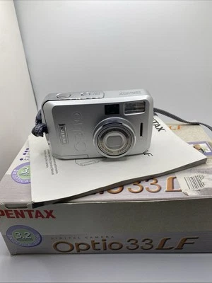For parts Pentax Digital Camera Optio 33LF Vintage Point & Shoot 3.2mp For Parts - Image 1 of 4