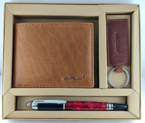 Montblanc Starwalker Kugelschreiber | Schwarze Tinte mit [Leder Geldbörse & Schlüsselanhänger] - Bild 1 von 5