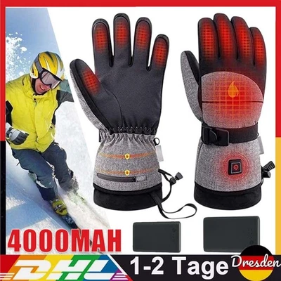MARKLON Beheizbare Handschuhe Winter Beheizte Handwärmer Touchscreen Motorradhandschuhe