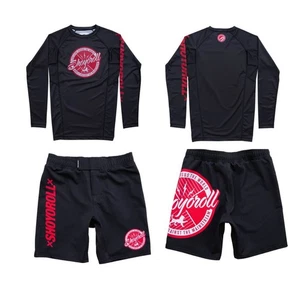 Shoyoroll Competitor 19 Q2 Rash Guard LS & Short Bjj Uniform Jiu Jitsu No Gi - Picture 1 of 5