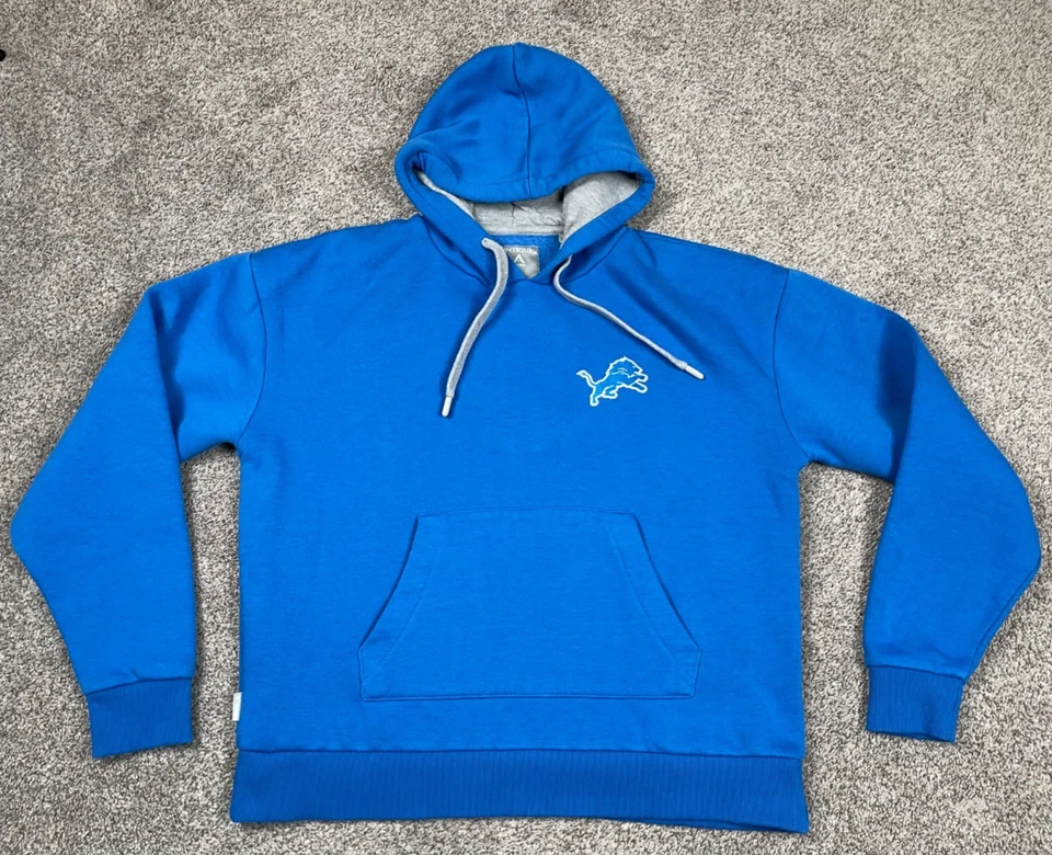 Moletom com capuz masculino Antigua grande Detroit Lions NFL Honolulu pulôver azul - Imagem 1 de 4