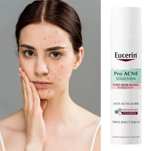 2 x EUCERIN Pro Acne Solution TRIPLE EFFECT Serum 40ml Post Acne Marks Treatment - Picture 1 of 8