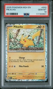 2025 POKEMON M24 EN-MCDONALD'S COLLECTION #002 PIKACHU PSA 10 - Picture 1 of 2
