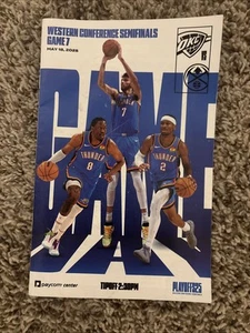 2025 Oklahoma City Thunder OKC NBA Finals Game 7 Program V Nuggets Authentic - Picture 1 of 2