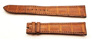 Authentic Patek Philippe Geneve Brown Leather Watch Strap 20/16mm, 83+122mm - Picture 1 of 2