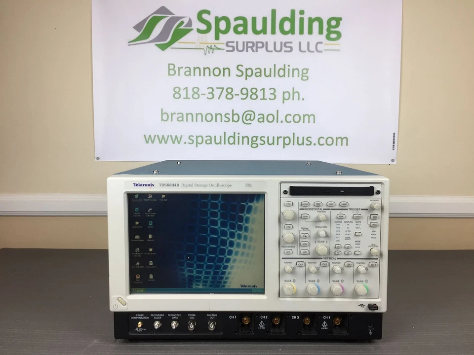 Tektronix TDS6804B 4 Channel 8 GHz 20 GS/s Digital Oscilloscope w/ Opts 3M & JA3 - Image 1 of 1