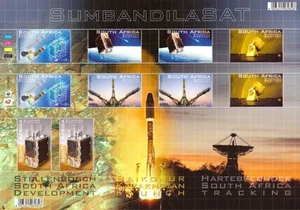 SOUTH AFRICA, 2011, SUMBAANDILASAT, MNH MIN SHEET,(SPACE,SATALITTES,) - Picture 1 of 1