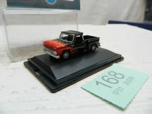 Camioneta pickup Chevrolet Stepside 1965 Oxford diecast 1:87 negra/llamas 87CP65004 - Imagen 1 de 5