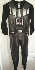 boys STAR WARS black 1 pc SLEEPER PAJAMA sleep wear size LARGE zipper front NICE - Picture 1 of 1