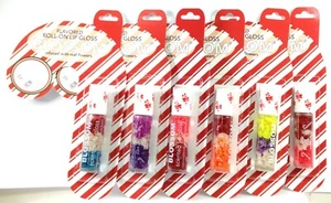 ¡A la venta! CAÑA DE CARAMELO DE FIESTA DE NAVIDAD brillo labial con flores reales 0,2 oz - Imagen 1 de 7
