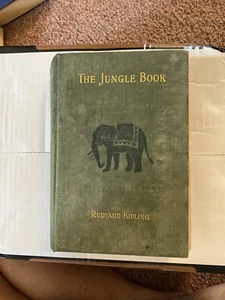1901 Rudyard Kipling THE JUNGLE BOOK Hardcover Century Co Antique Book - Picture 1 of 12